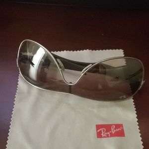 RAY-BAN "SHIELDS" SILVER FRAMES!
